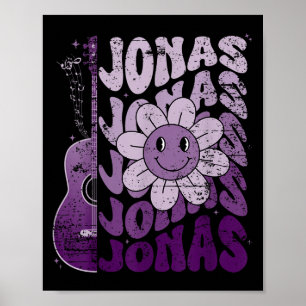Poster Jonas Primeiro Nome Eu Amo Jonas Garota Groovy 80'