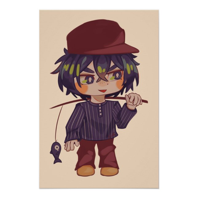 Póster Jongerjie, jongen, chibi, Spakenburg (Frente)