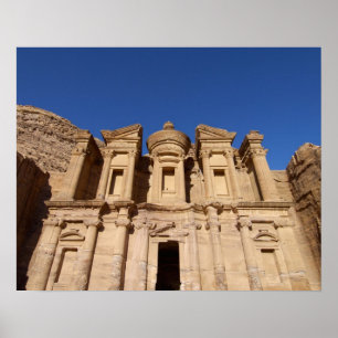 Póster Jordânia, Petra, O Mosteiro, Al Deir.