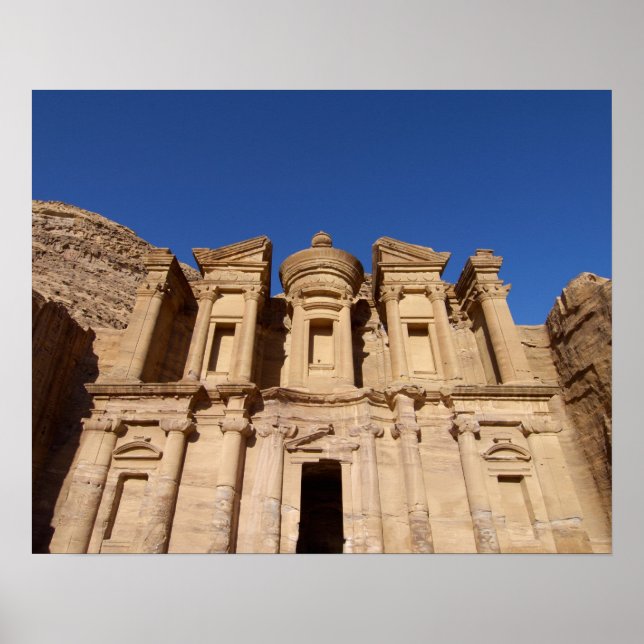 Póster Jordânia, Petra, O Mosteiro, Al Deir. (Frente)