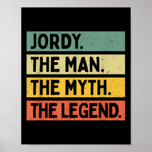 Poster Jordy O Homem O Mito A Legenda Engraçada Personali