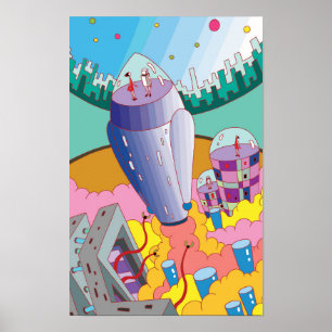 Poster Jornada a um mundo de fantasia por foguete.