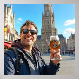 Poster Jornada da Cerveja Belga pelo Cartaz de Bruges
