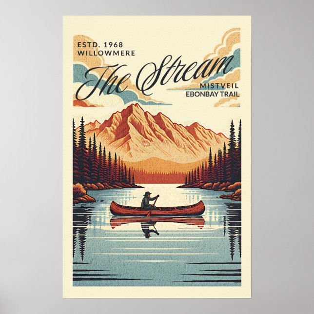 Poster Jornada de Canoa em Águas Tranquilas (Frente)