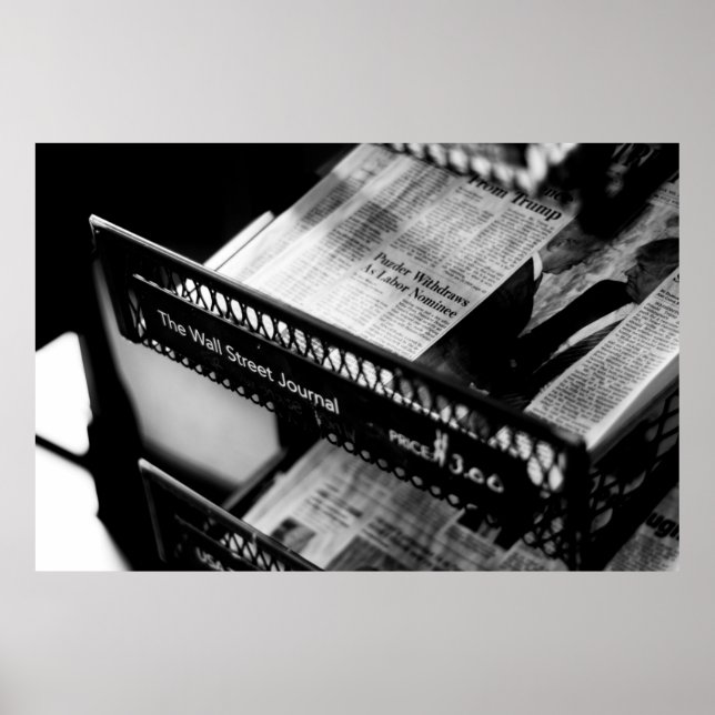 POSTER JORNAIS NO DIÁRIO DA RUA DE PAREDE (Frente)