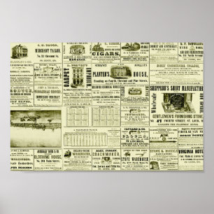 Poster Jornal Antigo