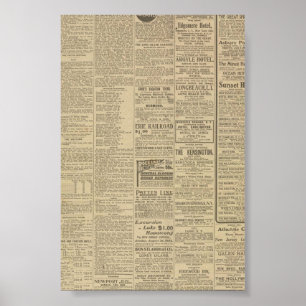 Poster Jornal do vintage