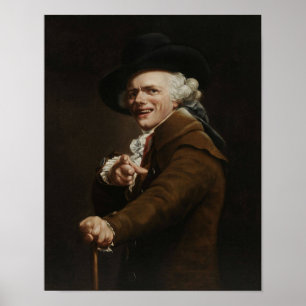 Póster Joseph Ducreux - guisa de uma pintura do