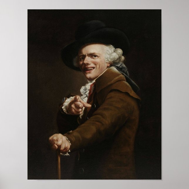 Póster Joseph Ducreux - Guise De Uma Pintura De Mocker (Frente)