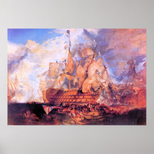 Poster Joseph Mallord Turner - Battle of Trafalgar 2