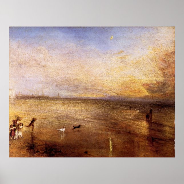 Póster Joseph Mallord Turner - Lua Nova (Frente)