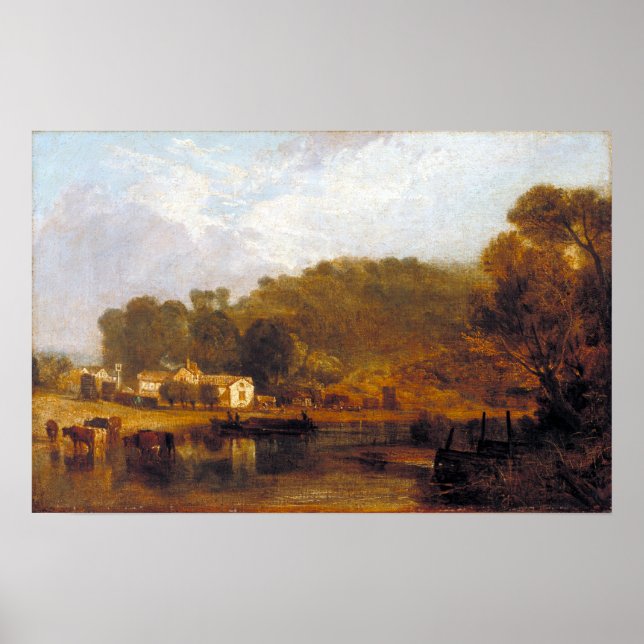 Poster Joseph Mallord William Turner Cliveden sobre Tâmis (Frente)