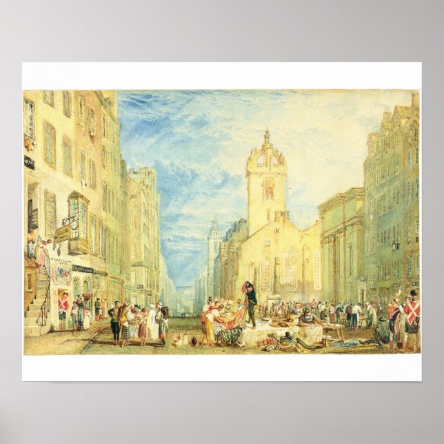 Póster Joseph Mallord William Turner | High Street, Edinb (Frente)