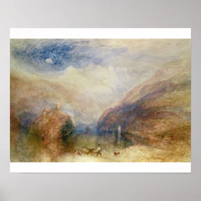 Póster Joseph Mallord William Turner | Lago de Brienz (w/ (Frente)