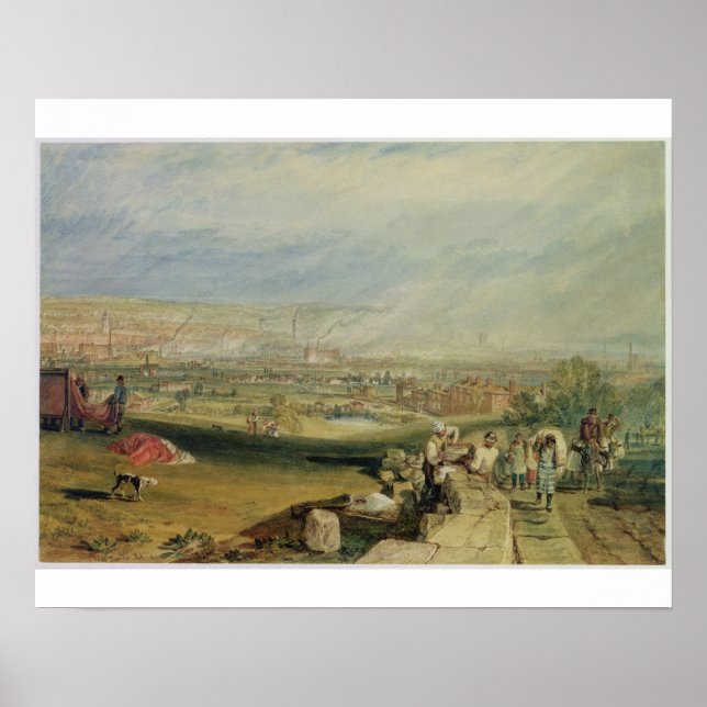 Póster Joseph Mallord William Turner | Leeds (w/c) sobre  (Frente)