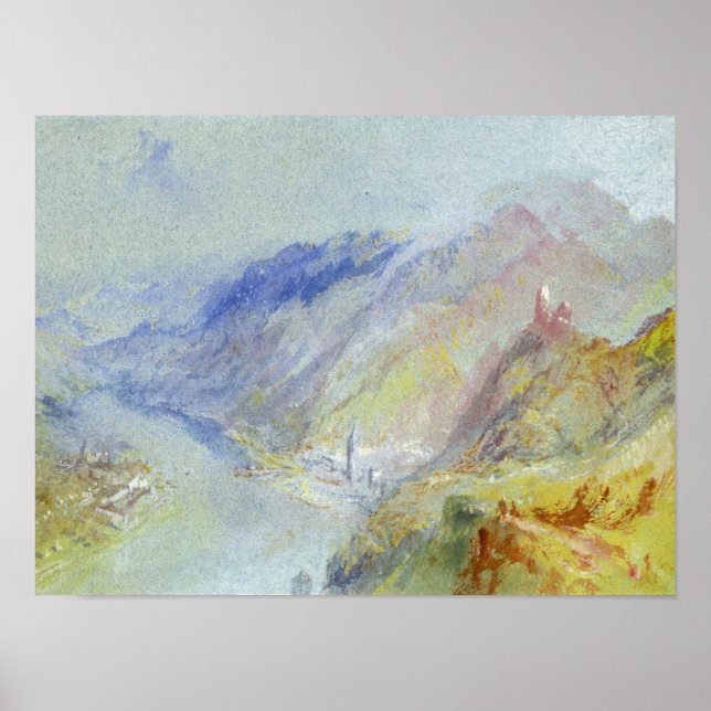 Poster Joseph Mallord William Turner | O Castelo de Trau (Frente)