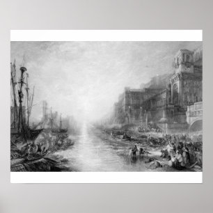 Poster Joseph Mallord William Turner o embarque de