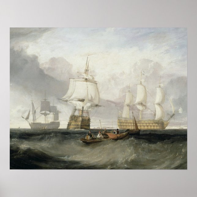 Póster Joseph Mallord William Turner | O Retu "Vitória" (Frente)