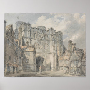 Póster Joseph Mallord William Turner - Porta da Igreja Cr