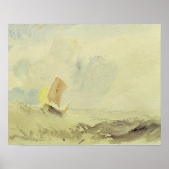 Póster Joseph Mallord William Turner | Um Peça Marinha -  (Frente)