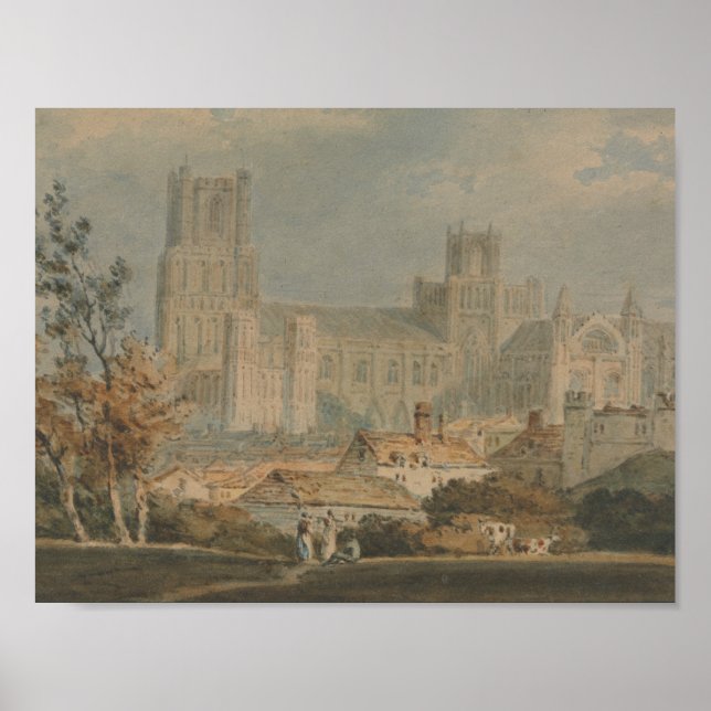 Poster Joseph Mallord William Turner - Visão de Ely (Frente)