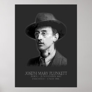 Poster Joseph Mary Plunkett Páscoa 1916 Republicano Irla