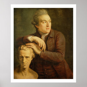 Póster Joseph Nollekens (1737-1823) com seu busto de Laur