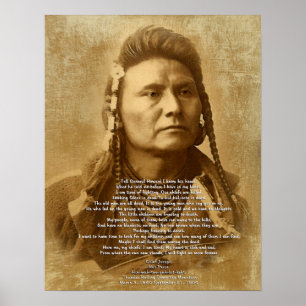 Póster Joseph principal do Nez Perce