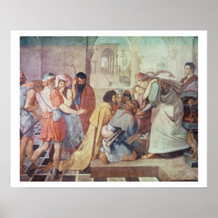 Póster Joseph reconheceu por seus irmãos