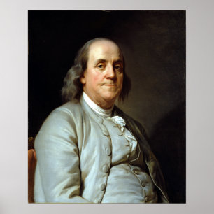 Poster Joseph Siffrein Duplessis Benjamin Franklin