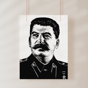 Poster Joseph Stalin, URSS, CCCP, União Soviética, Comuni