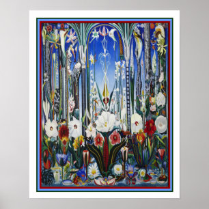 Poster Joseph Stella "flores Italia" 1931 16x20