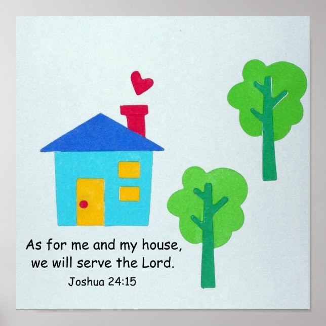 Póster Joshua 24:15 (Frente)