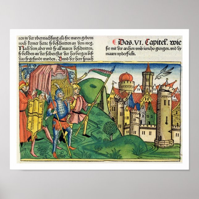 Póster Joshua 6 4-21 A queda de Jericho, do Nurem (Frente)