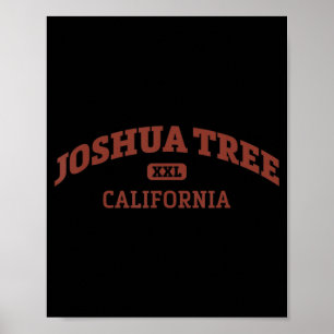 Poster Joshua Tree College Style Rock Escaling Area
