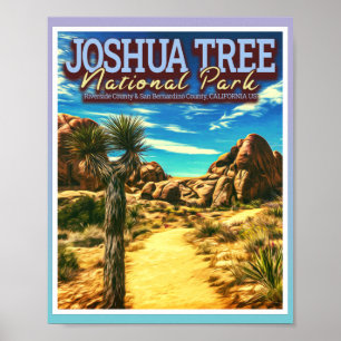 POSTER JOSHUA TREE NATIONAL PARK - CALIFÓRNIA EUA