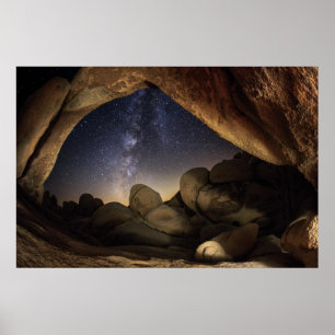 Poster Joshua Tree National Park Night Sky