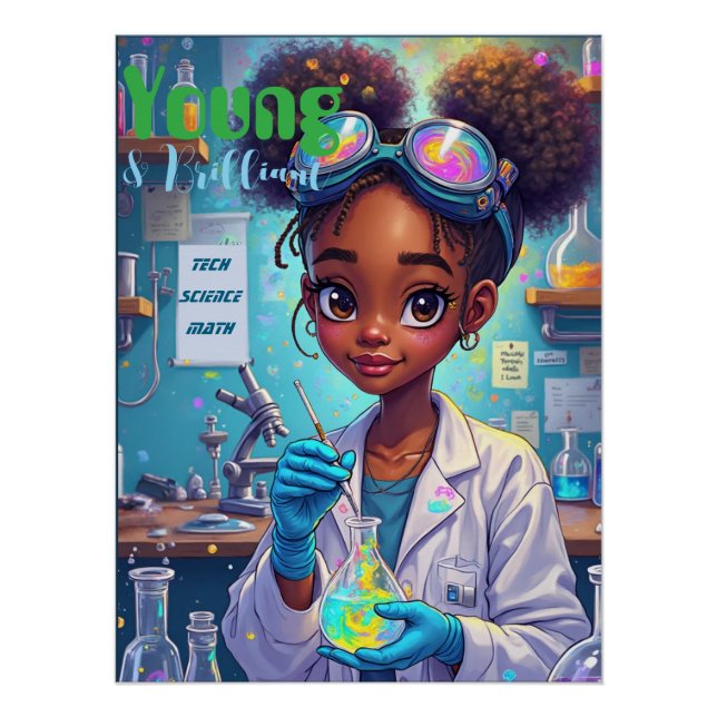 Póster Jovem Cientista Brilhante (Frente)