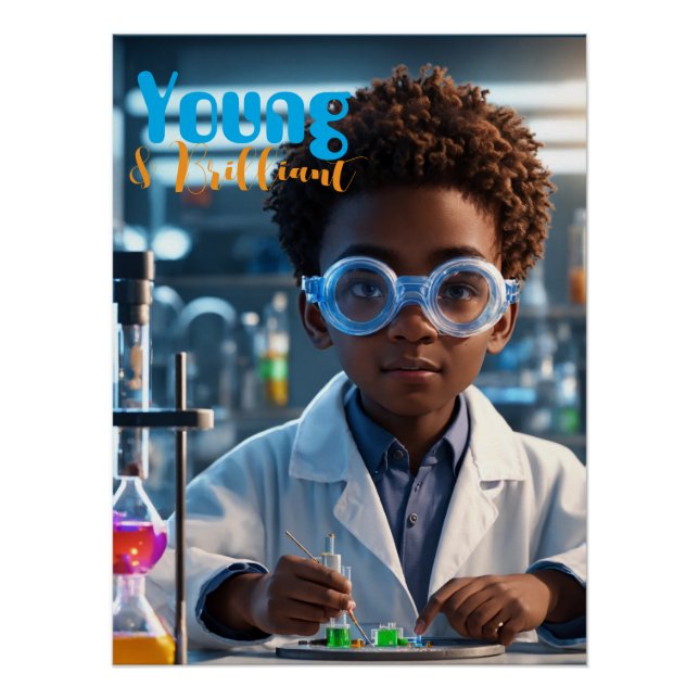 Póster Jovem Cientista Brilhante (Frente)