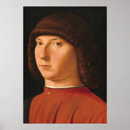 Poster Jovem Homem - Antonello da Messina Cartaz de Arte 