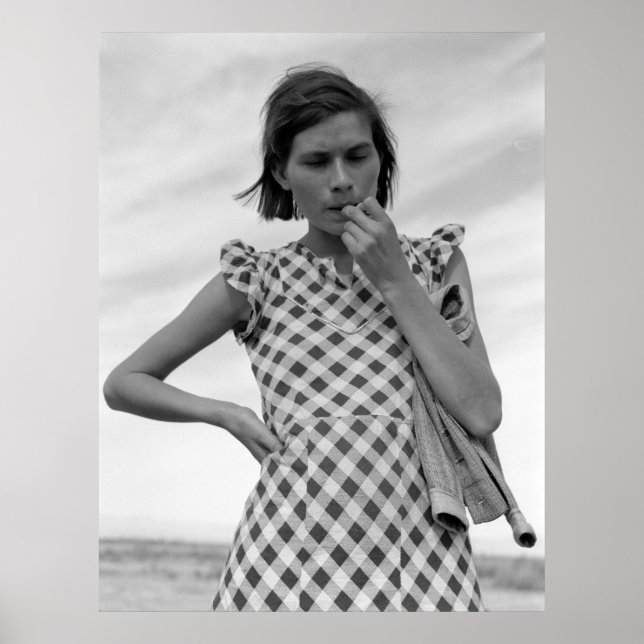 Póster Jovem Mãe na Califórnia 1937 (Frente)