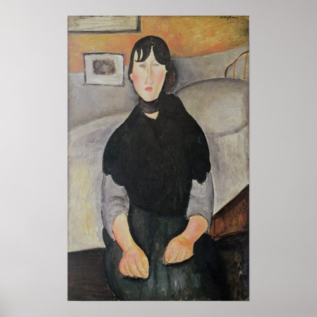 Póster Jovem Mulher das Pessoas (Frente)
