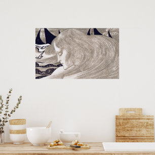 Poster Jovem mulher de Jan Toorop