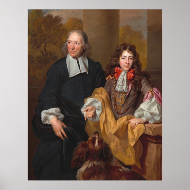 Poster Jovem Tutor - Nicolas de Largillierre de Belas Art (Frente)