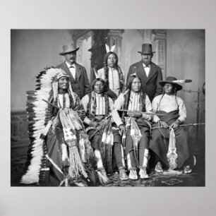 Póster Jovens Avistados, 1875