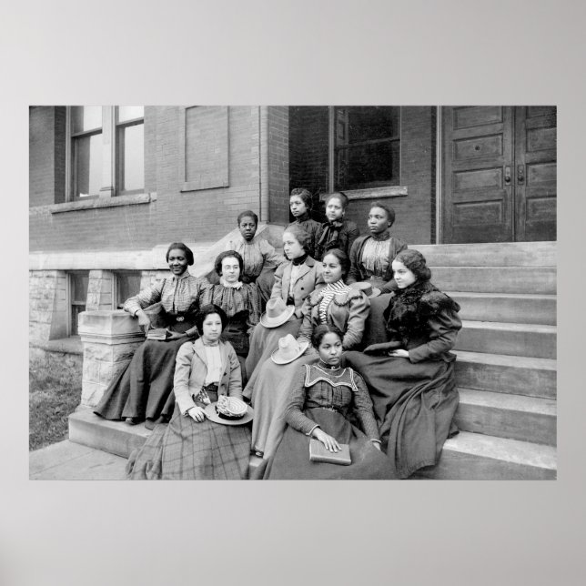 Póster Jovens damas no Fisk, anos 90 (Frente)