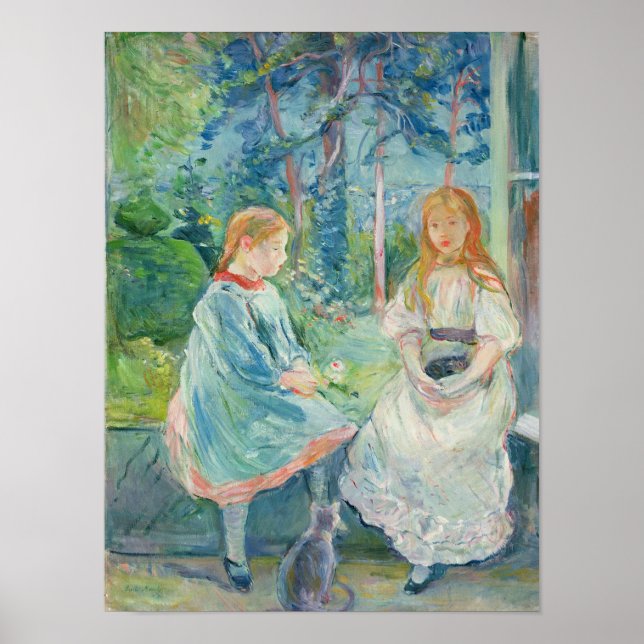 Póster Jovens garotas na janela, 1892 (Frente)