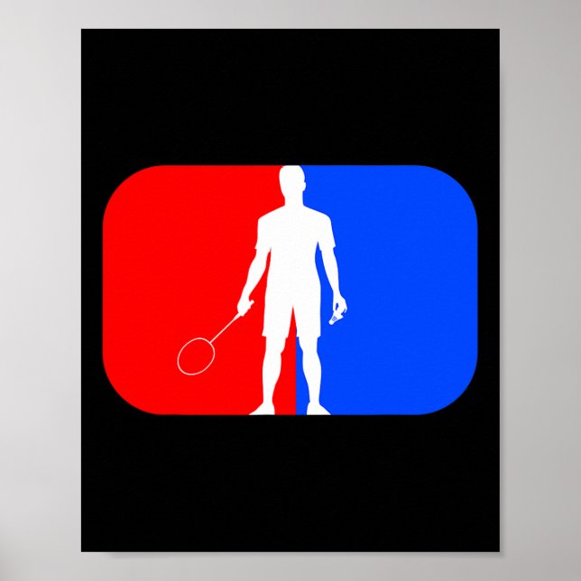 Poster Jovens jogadores de Badminton Homens Mulheres Esma (Frente)