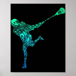 Poster Jovens Jovens Jovens Jogadores de Lacrosse Meninos