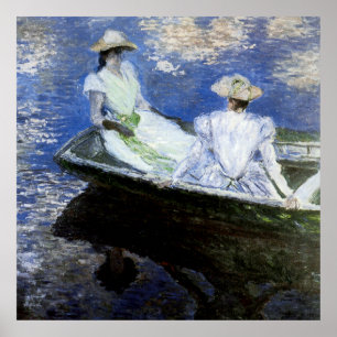 Póster Jovens Meninas no Barco Remador